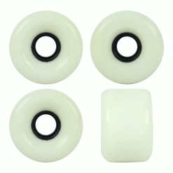 Blank Longboard Wheels 65mm X 45mm White USA Centerset Shaved 82A