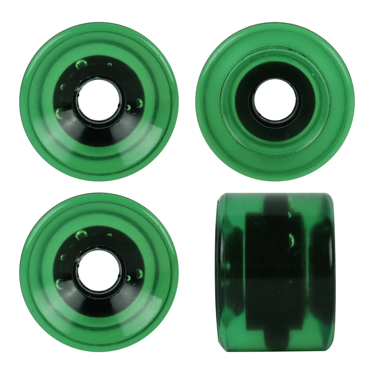 Paris Longboard Trucks, Wheels, Hardware, And Abec 7 Bearings Kit - V2 180 Fuschia + Blank Dark Green 64mm 82A 2 Paris Longboard Trucks, Wheels, Hardware, And Abec 7 Bearings Kit - V2 180 Fuschia + Blank Dark Green 64mm 82A - Image 2