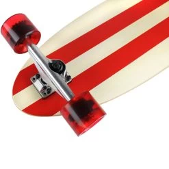 Paradise Longboard 9" X 44" Red Pinstripe Kicktail Complete -Powell Peralta Store PALB 14 3 61191.1449699337