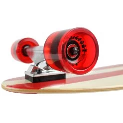 Paradise Longboard 9" X 44" Red Pinstripe Kicktail Complete -Powell Peralta Store PALB 14 5 16478.1449699350