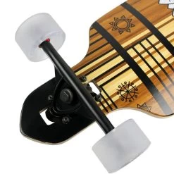 Paradise Longboard 9.5" X 44" Bamboo Tiki Face Drop Through Pintail -Powell Peralta Store PALB 85 3 40585.1449699310