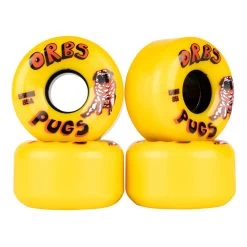 Krux Skateboard Trucks DLK Raw 8.0" Welcome 56mm 85A Wheels, Bones Reds Bearings -Powell Peralta Store Pugs Yellow 1 26580.1672843184