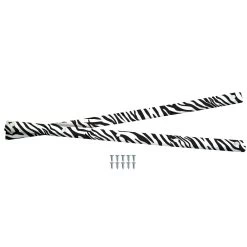 Pig Rails Zebra Graphic 14.25"