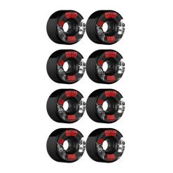 Rollerbones Quad Skate Wheels 62mm X 30mm Bowl Bombers 8-Pack 103A Black