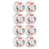 Rollerbones Quad Skate Wheels 62mm X 30mm Bowl Bombers 8-Pack 103A White