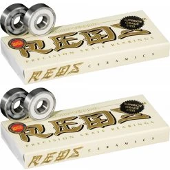 Bones Ceramic Super Reds Bearings 16-Pack (Enough For 8 Wheels)