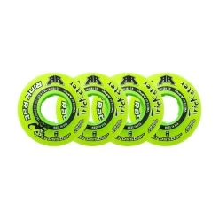 Rink Rat Roller Hockey Wheels - Trickster Crossbar 59mm 76A Green/Black (4-Pack)