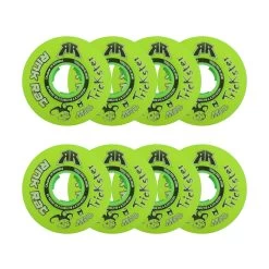 Rink Rat Roller Hockey Wheels - Trickster XXX 68mm 76A Green/Black (8-Pack)