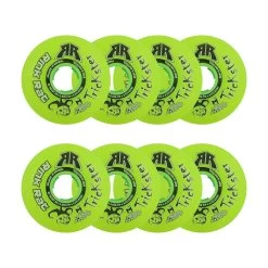 Rink Rat Roller Hockey Wheels - Trickster XXX 76mm 76A Green/Black (8-Pack)