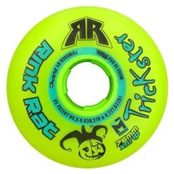 Rink Rat Roller Hockey Wheels - Trickster X 76mm 84A Green/Blue (Single)