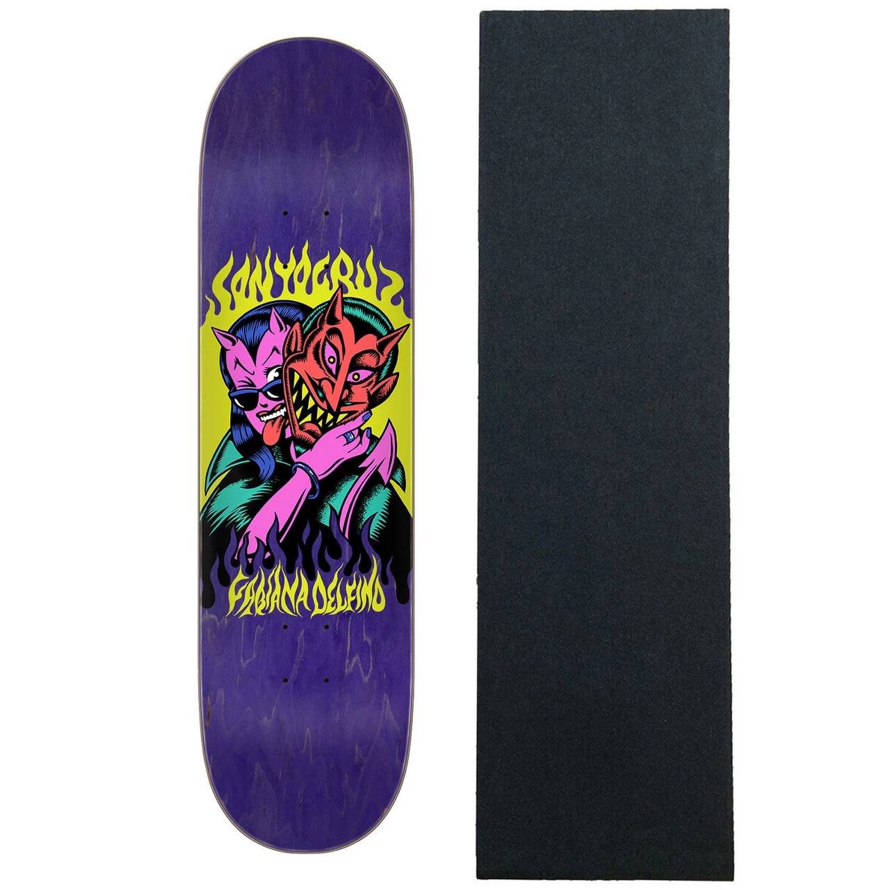 Santa Cruz Skateboard Complete Delfino Devil VX 8.25" X 31.6" 1 Santa Cruz Skateboard Complete Delfino Devil VX 8.25" X 31.6"