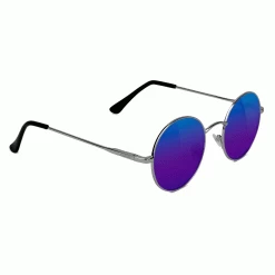 Glassy Eyewear Sunglasses Jaws Premium Polarized Silver/Blue Mirror