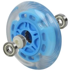 LED Scooter Wheels Set Of 2 With Bearings - Blue/Clear -Powell Peralta Store SWLEDBLUE EXPLODE 16149.1533828748