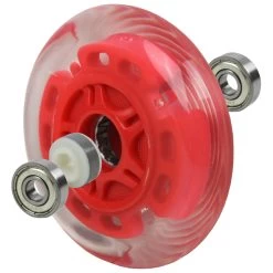 LED Scooter Wheels Set Of 2 With Bearings - Red/Clear -Powell Peralta Store SWLEDRED EXPLODE 93870.1533855643