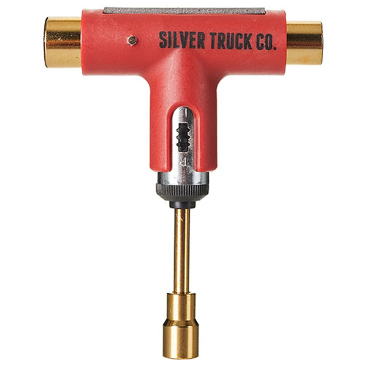 Silver Ratchet Tool Red/Gold - All In One Skate Tool 1 Silver Ratchet Tool Red/Gold - All In One Skate Tool