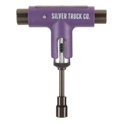 Silver Skateboard Ratchet Tool Purple/Grey - All In One Skate Tool