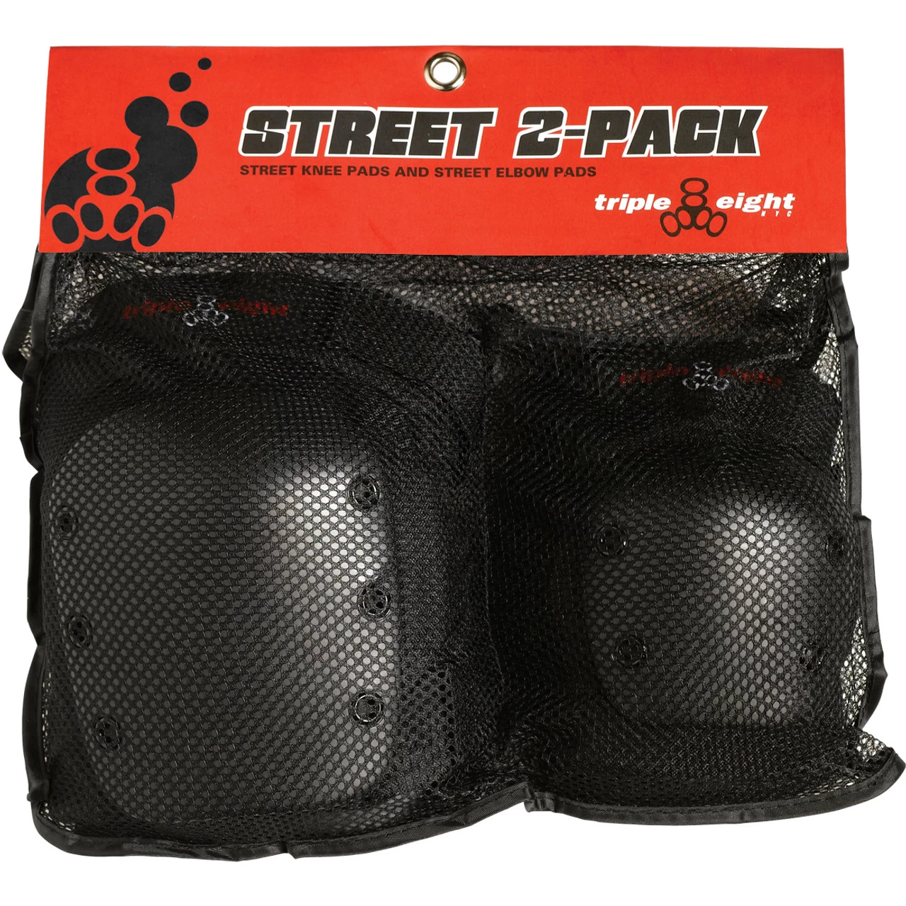 Triple 8 Pad Set Street 2-Pack Black XS 2 Triple 8 Pad Set Street 2-Pack Black XS - Image 2
