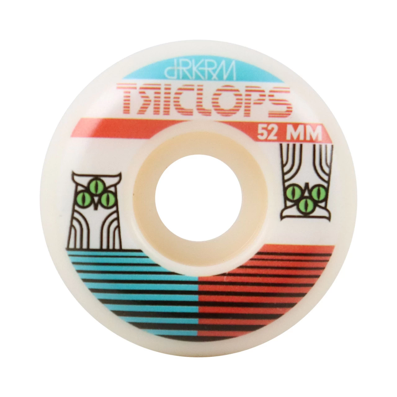 Triclops Skateboard Wheels 52mm Strix 99A White 2 Triclops Skateboard Wheels 52mm Strix 99A White - Image 2