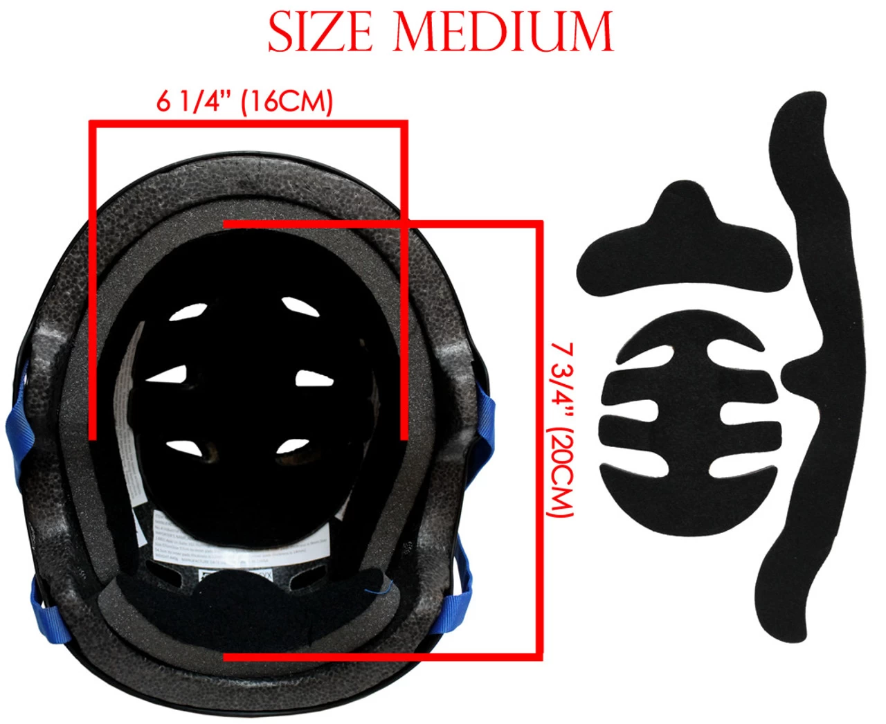 Tony Hawk Skateboard Helmet - Size Medium (with Extra Foam Padding Inserts) 2 Tony Hawk Skateboard Helmet - Size Medium (with Extra Foam Padding Inserts) - Image 2