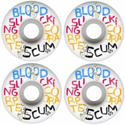 Toy Machine Wheels 55mm 99A Corporate Scum White