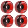 62mm X 38mm 83A 186C Red ClearWheels (Set Of 4)
