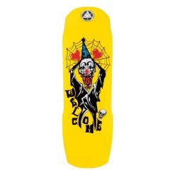 Welcome Skateboard Deck Crazy Tony On Totem 2.0 Neon Yellow 9.75" X 31.0"