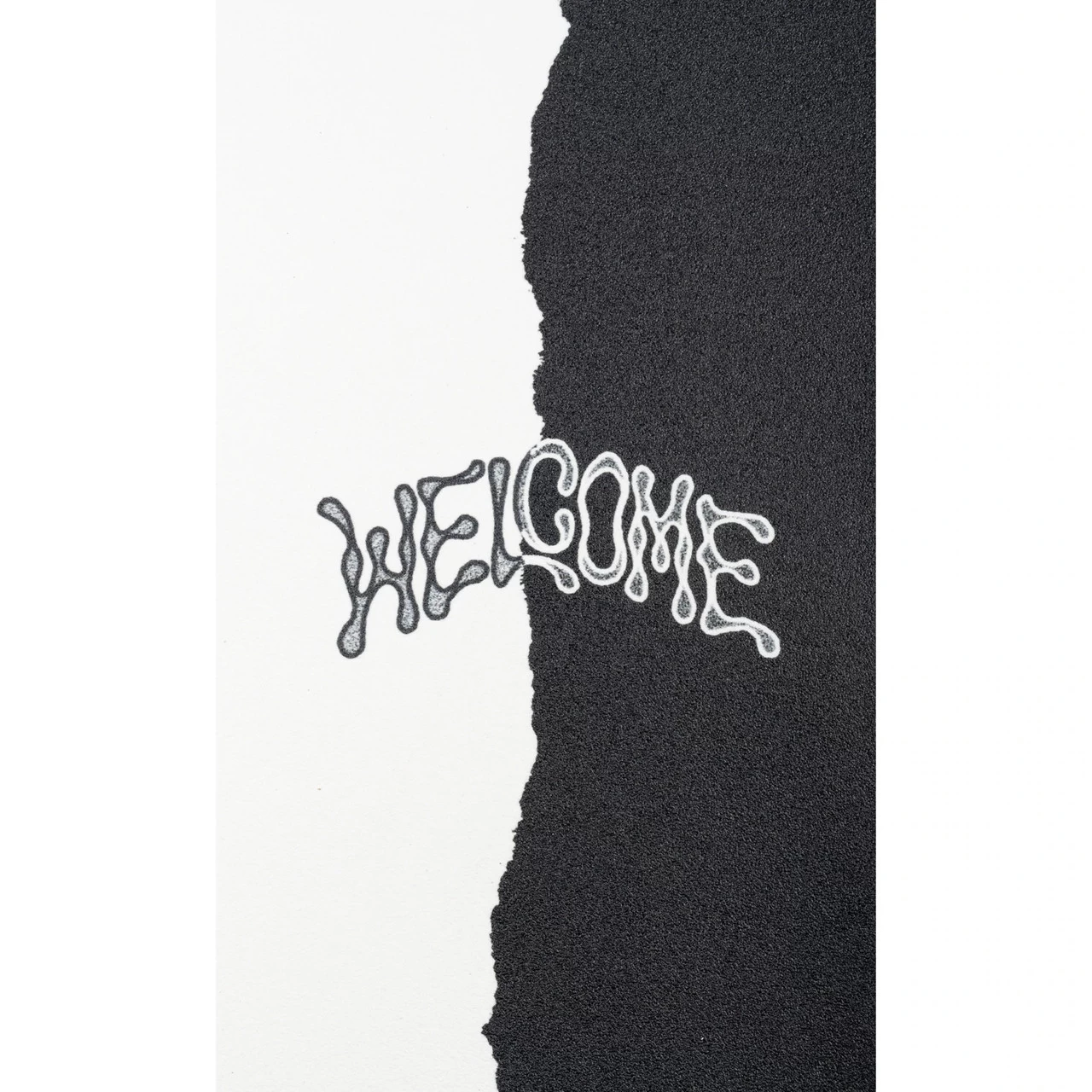 Welcome Skateboard Griptape Halfblood Black/White 9" X 33" Sheet 2 Welcome Skateboard Griptape Halfblood Black/White 9" X 33" Sheet - Image 2