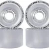 Bigfoot Longboard Wheels - 70mm 80a Pathfinders Clear