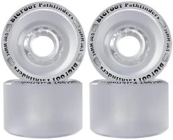 Bigfoot Longboard Wheels - 70mm 80a Pathfinders Clear
