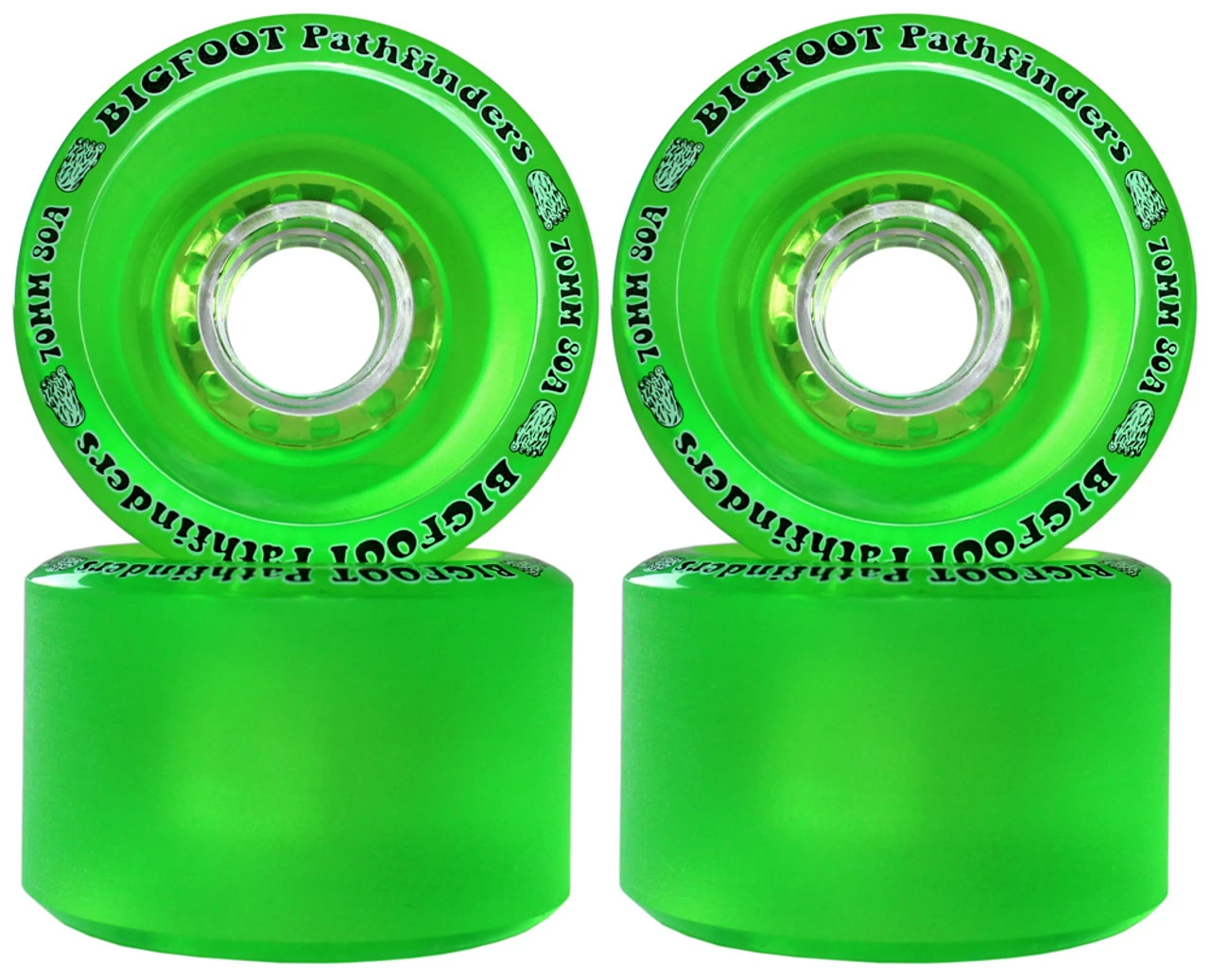 Paris Longboard Trucks, Wheels, Hardware, And Abec 7 Bearings Kit - V2 180 Blue + Bigfoot 70mm 80A Green 2 Paris Longboard Trucks, Wheels, Hardware, And Abec 7 Bearings Kit - V2 180 Blue + Bigfoot 70mm 80A Green - Image 2
