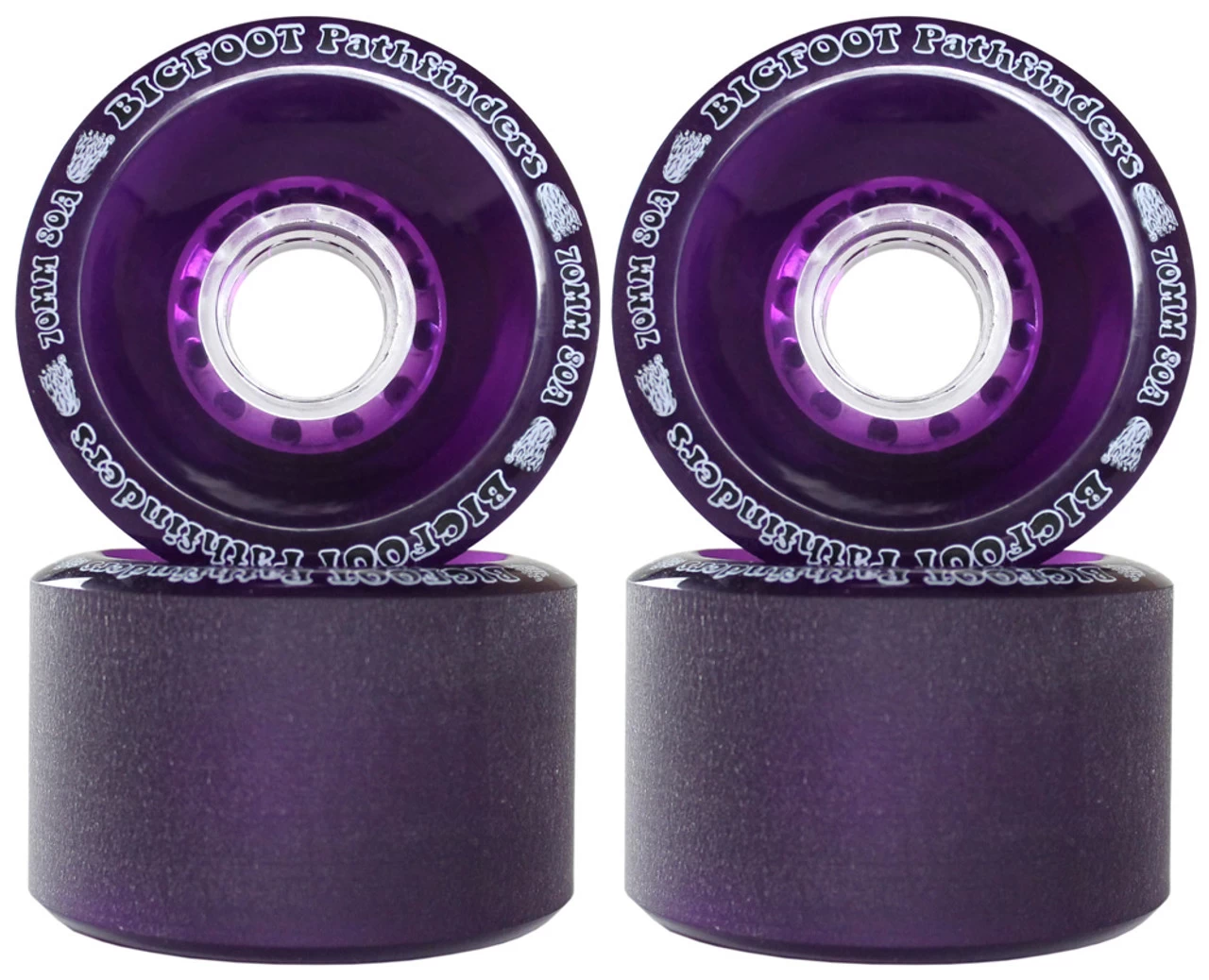 Paris Longboard Trucks, Wheels, Hardware, And Abec 7 Bearings Kit - V2 180 Gold + Bigfoot 70mm 80A Purple 2 Paris Longboard Trucks, Wheels, Hardware, And Abec 7 Bearings Kit - V2 180 Gold + Bigfoot 70mm 80A Purple - Image 2