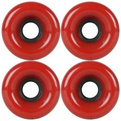 Blank Skateboard Longboard Wheels 78A USA Made Oxblood 64mm X 43mm