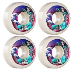 Bones Skateboard Wheels 56mm Sky Brown Warrior 84B (104A) SPF Skatepark Sidecut
