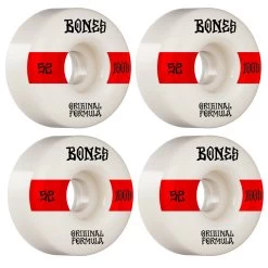 Bones Wheels 52mm 100's V4 Wide White 100A