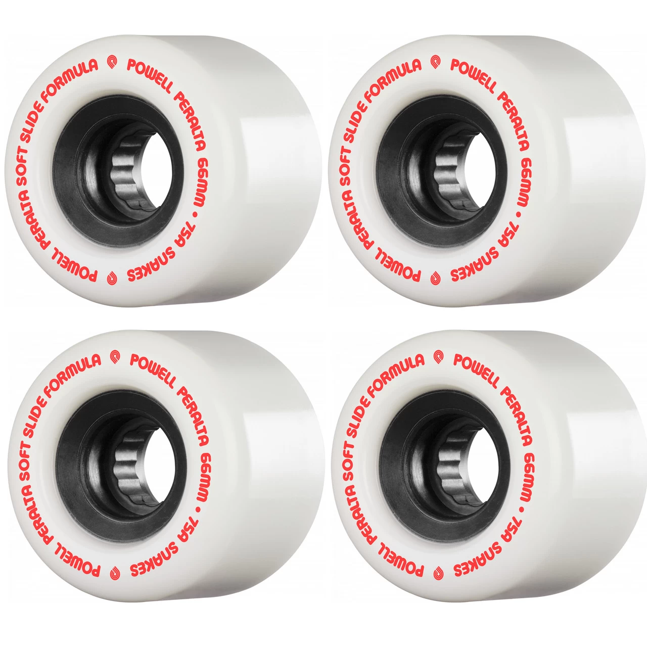 Powell Peralta Wheels Snakes White 66mm 75A 1 Powell Peralta Wheels Snakes White 66mm 75A