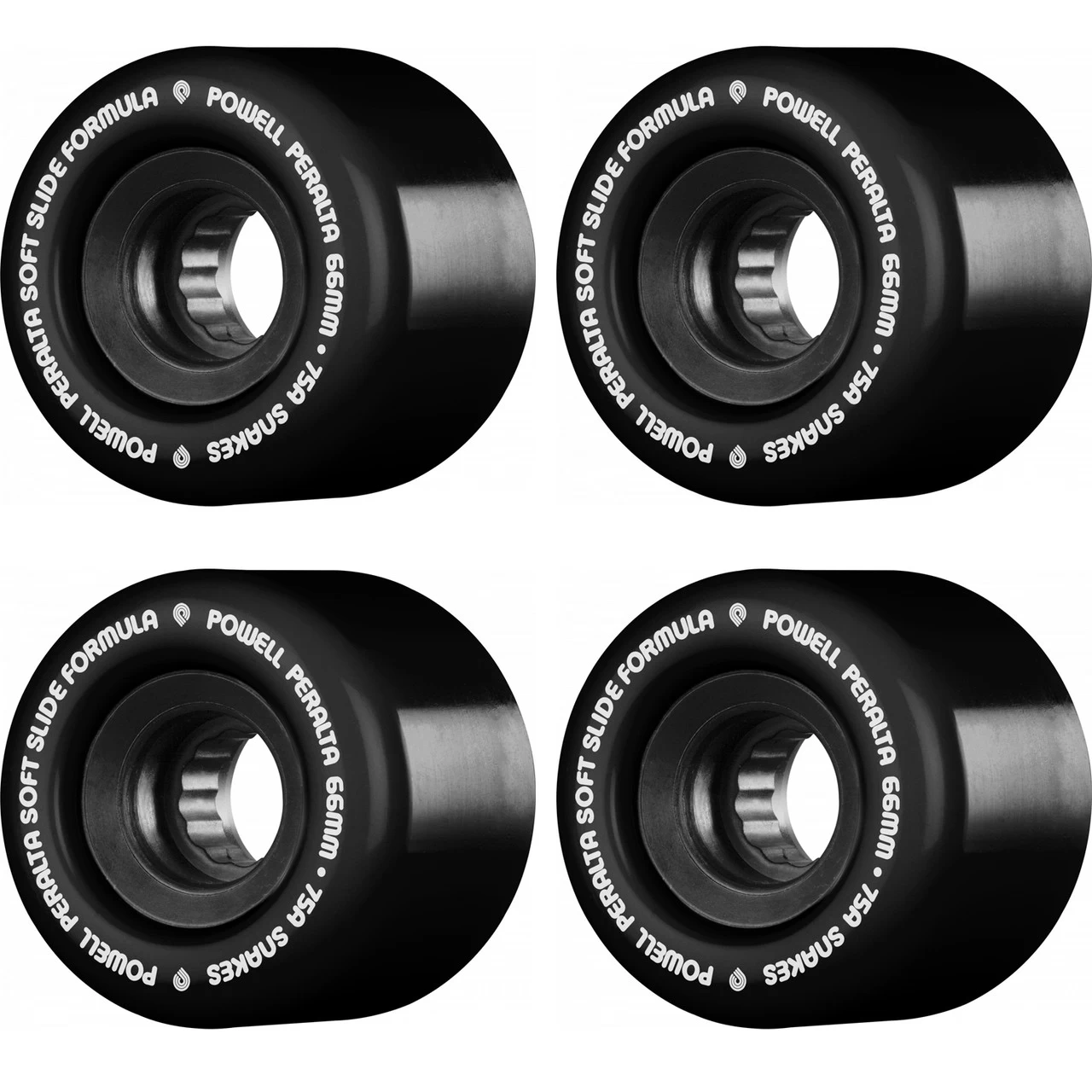 Powell Peralta Wheels Snakes Black 66mm 75A 1 Powell Peralta Wheels Snakes Black 66mm 75A