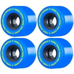 Powell Peralta Longboard Wheels Snakes 66mm 82A Blue Soft Slide Formula