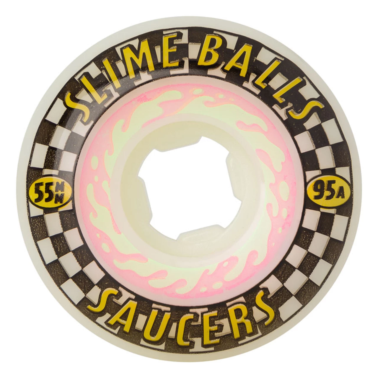 Slime Balls Wheels 55mm Saucers 95A White 2 Slime Balls Wheels 55mm Saucers 95A White - Image 2