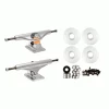 Independent 159 (8.75") Skateboard Trucks 56mm White Wheels And Bearings Combo Package