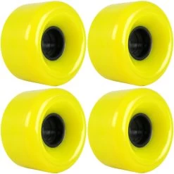 Longboard Wheels 65mm Smooth Yellow USA Made 78A