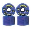 Bigfoot Longboard Wheels - 76mm Marble Swirl - Blue/Pink