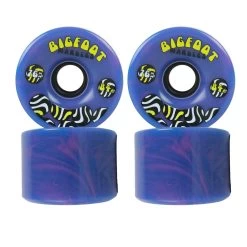 Bigfoot Longboard Wheels - 76mm Marble Swirl - Blue/Pink