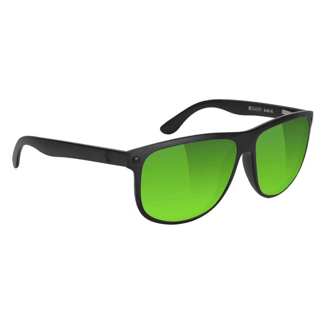 Glassy Eyewear Sunglasses Cole Premium Polarized Blackout/Green Mirror 1 Glassy Eyewear Sunglasses Cole Premium Polarized Blackout/Green Mirror