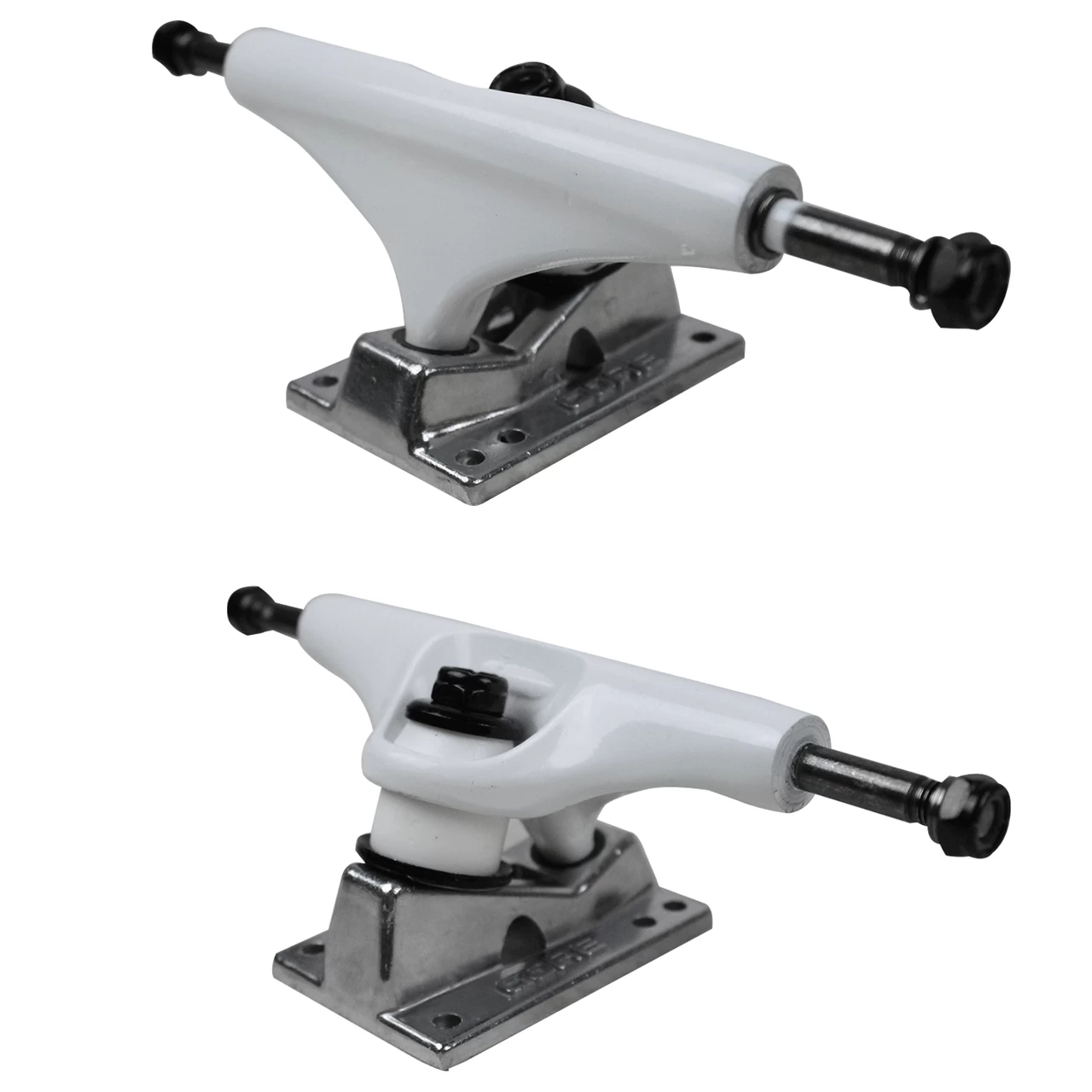 Core Trucks 5.25 (8.0") Dipped White / Silver Base 1 Core Trucks 5.25 (8.0") Dipped White / Silver Base