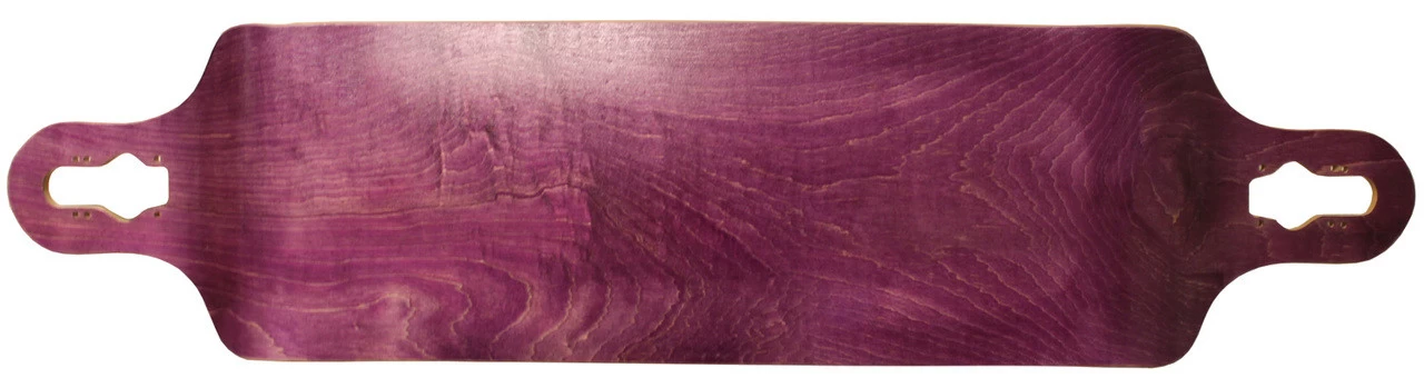 Longboard Moose Drop Down/Through Deck 9.75" X 41" Stained Purple 2 Longboard Moose Drop Down/Through Deck 9.75" X 41" Stained Purple - Image 2