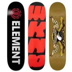Element/WKND/Anti Hero Skateboard Deck 3-Pack Bulk Lot Of Decks 8.0" & 8.06"