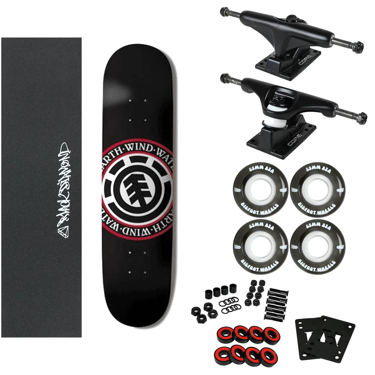 Element Complete Seal Black 7.75" With 83A Soft Wheels 1 Element Complete Seal Black 7.75" With 83A Soft Wheels
