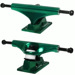 Core Hollow Trucks 5.25 (8.0") Anodized Green With Green Base (Hollow Kingpin)