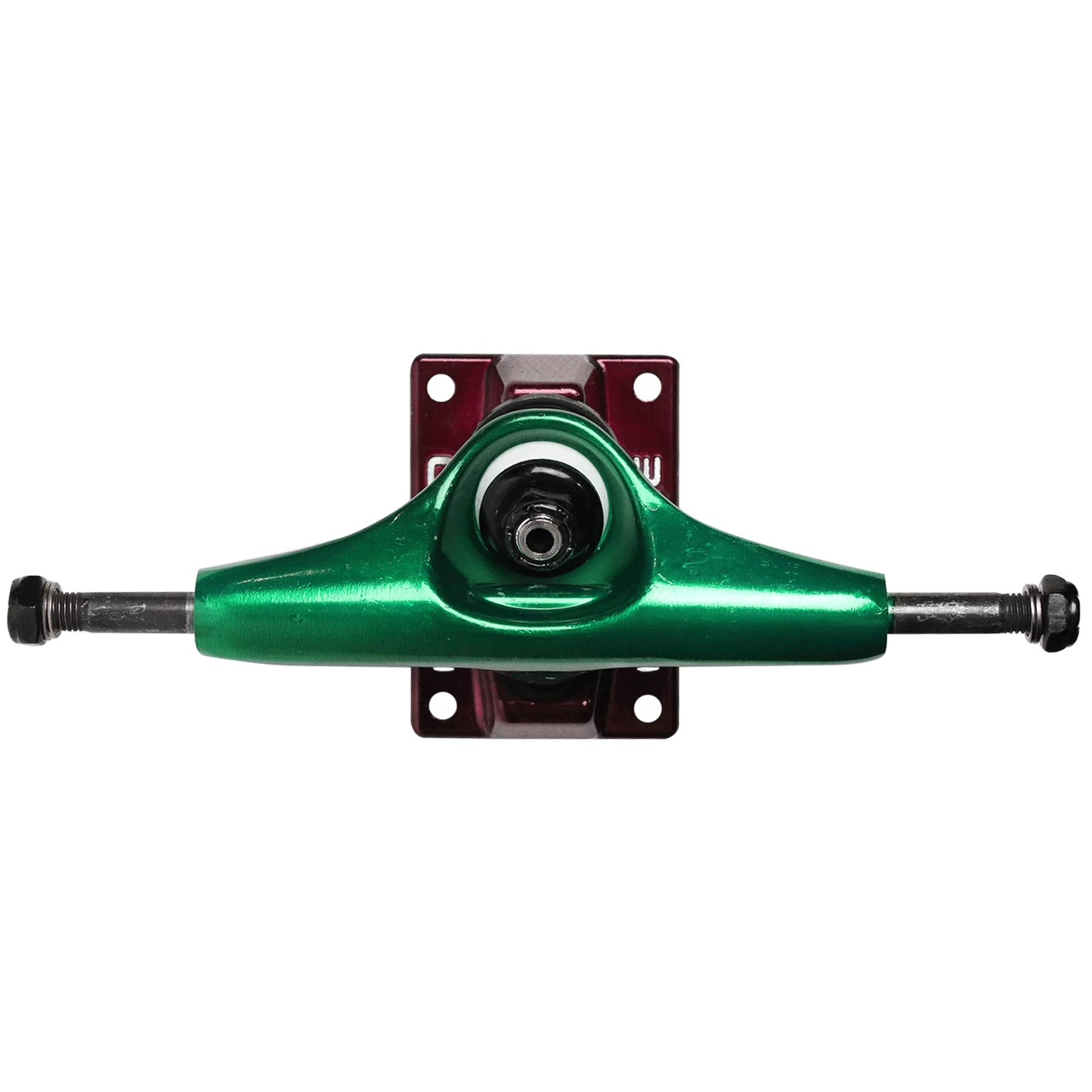 Core Hollow Trucks 5.25 (8.0") Anodized Green With Red Base (Hollow Kingpin) 4 Core Hollow Trucks 5.25 (8.0") Anodized Green With Red Base (Hollow Kingpin) - Image 4