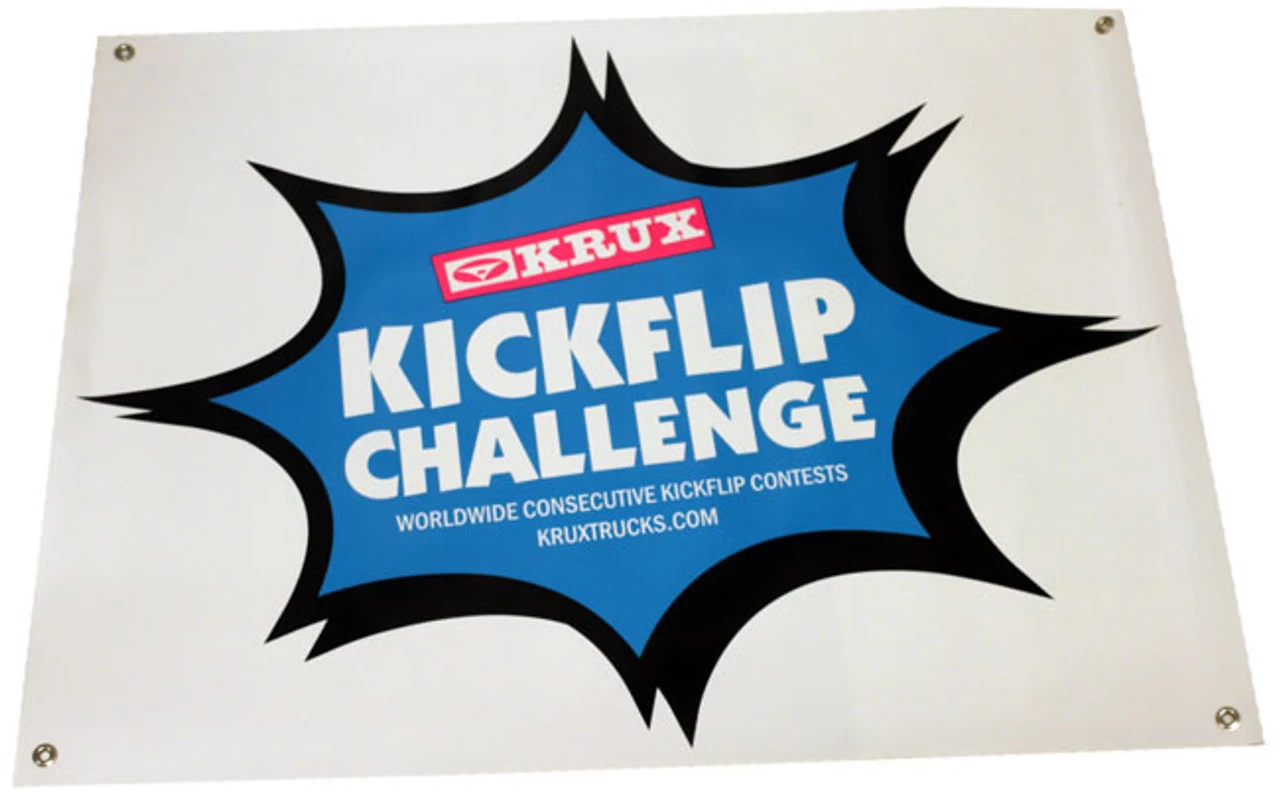 Krux Banner Kickflip 30x36 1 Krux Banner Kickflip 30x36